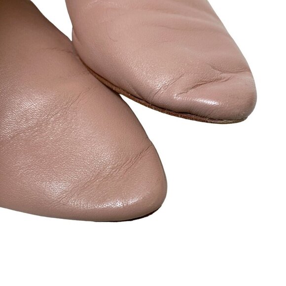 Free People Sienna Mules Size 5.5-6  (36) Leather Ruffle Slides Pointy Toe - Picture 10 of 15